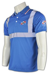 P418 團體polo衫訂造量身訂造polo shirt  polo 班衫設計     天空藍